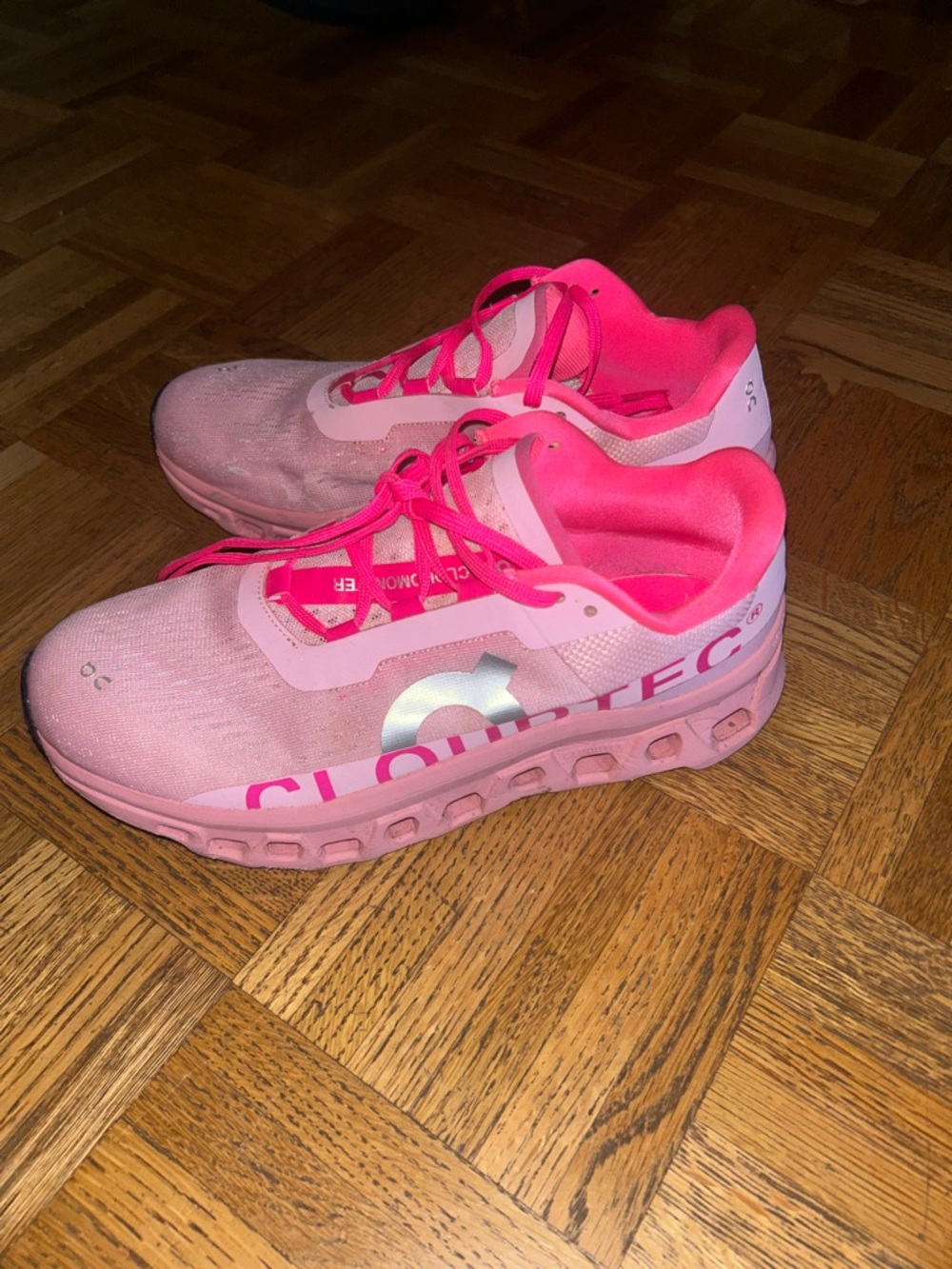 On Running Pink and Hot Pink Women's Sneakers